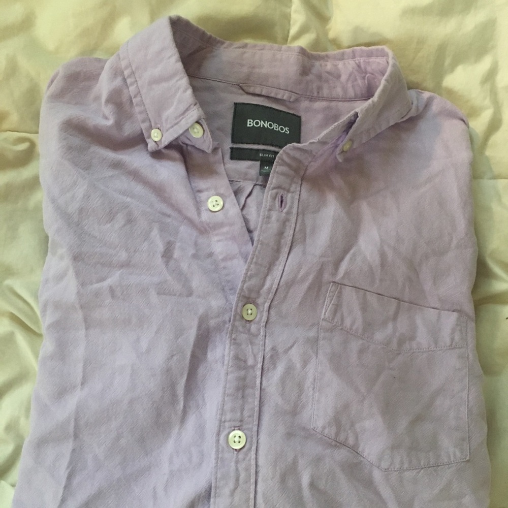 Bonobos Purple Longsleeve Buttonup
